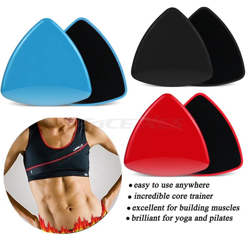2 x Dual Sided Gliding Discs Exercise Sliders Core Sliders