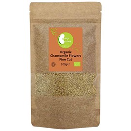 Organic Chamomile Flowers Fine Cut - Certified Organic - by Busy Beans Organic (100g)