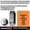 ARROW 24 Chrome 14x1.5 Bulge Acorn Lug Nuts XL 2"
