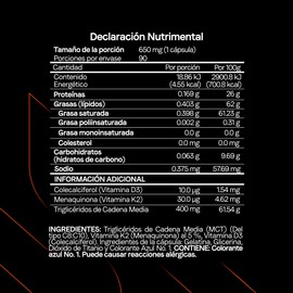 VITANNA | Vitamina D3 más K2 con MCT Oil | Premium | Rápida Absorción y Alta Biodisponibilidad para Huesos y Sistema Inmune | Certificado FST Verifed | Ingredientes naturales | Suplemento Funcional | 90 Softgels de 650 mg | Suministro para 3 meses