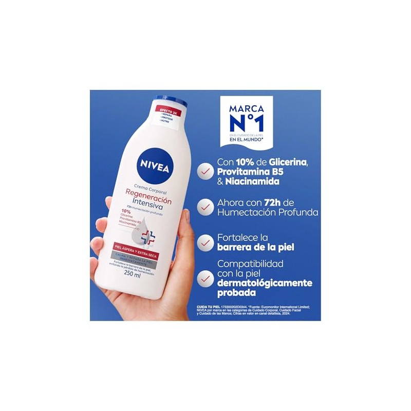 NIVEA Crema Corporal Body Regeneración Intensiva 250ml