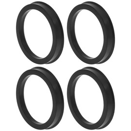 TUCKBOLD 68.1mm to 56.1mm Car Wheel Hub Centric Rings Black Polycarbonate Wheels Center Shaft Shock Absorbing Hubrings 4 Pcs