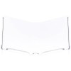 Plymor Clear Acrylic Open Book Display Stand with 1" Ledge,