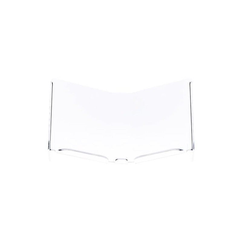 Plymor Clear Acrylic Open Book Display Stand with 1" Ledge,