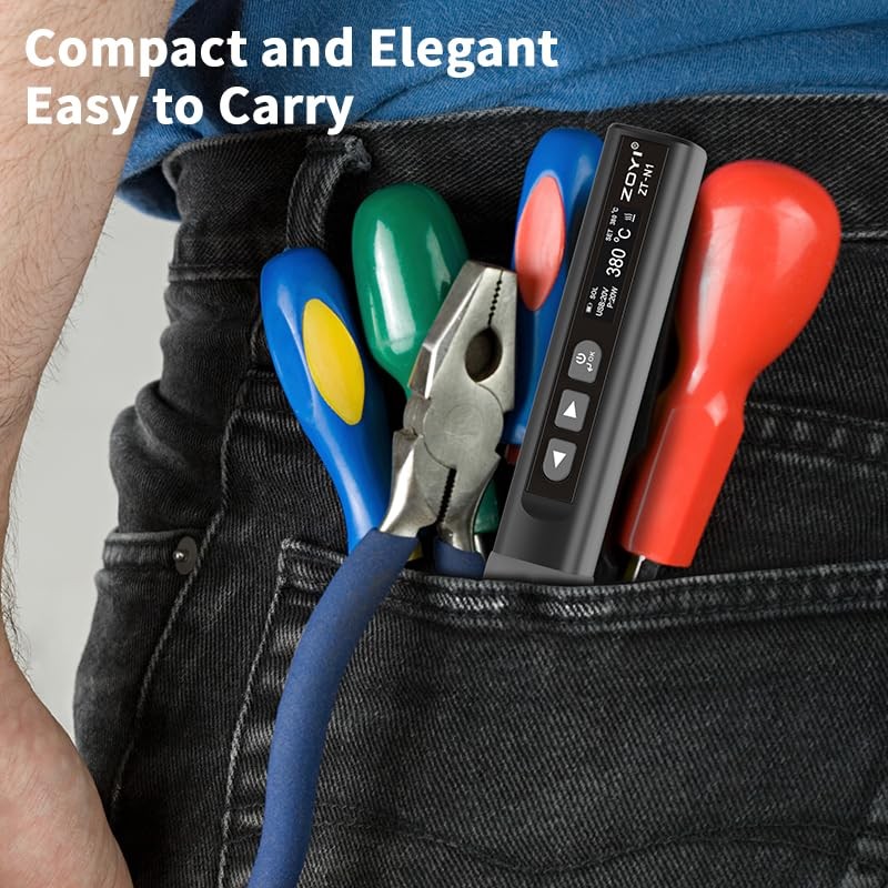 portable soldering iron with tip