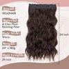 SEGOHAIR One Piece Clip In Hair Extensions 24Inch Curly Long