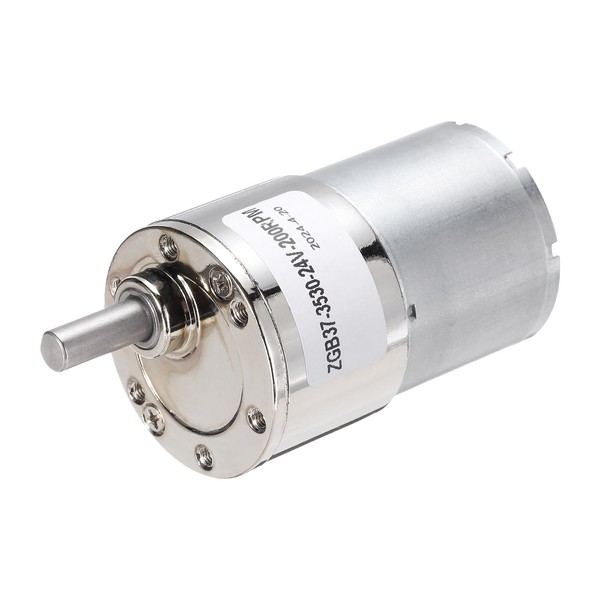 uxcell ZGB37-3530 DC 24V 200RPM Micro Motor High-Speed Geared Motor