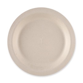 FRANZ MENSCH NatureStar Organic Plates Round Sugar Cane, Natural, Diameter: 17.5 cm, Height: 1.5 cm, Pack of 1000