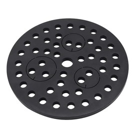 6.5" Cast Iron Drain Cover with Removable Drain Ports, Garage Drain Cover, Floor Drain, Floor Strainer