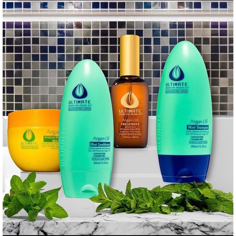 Moroccan Argan Oil Mint Shampoo, Sulfate Free