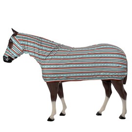 Showman Teal Serape Full Body Slinky w/Zipper