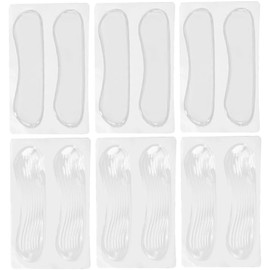 FOMIYES Protector De Silicona Para Zapatos 6 Pares Plantillas De Gel Para Tacones Altos Almohadillas Invisibles Antidesgaste Para Talones Alivio De PresióN Para Mujeres Y NiñOs