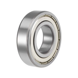 sourcing map 6206ZZ Deep Groove Ball Bearings Z2 30mm X 62mm X 16mm Double Shielded Carbon Steel