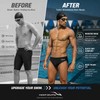 Men’s Competition Swim Briefs for Training – Quick-Dry Sharkskin-Style Athletic