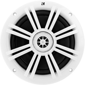 Kicker 41BKM604W 6-1/2" KM Series 2-Way Marine Speaker White - Price is per Single Unit (1 Speaker)