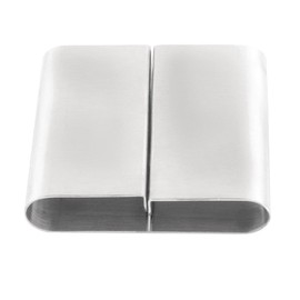 Olympia Menu Card Holder with Rounded Design Made of Stainless Steel A5 Size