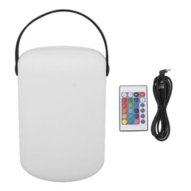 Portable LED Camping Light USB Rechargeable 16 Colors Remote Control Cylindrical Handheld Camping Lantern for Bedroom Living Room Outdoor
