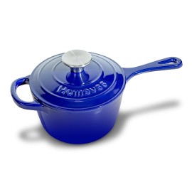 1.75QT Best-selling Household Cast Iron Enamel Pots Ceramic Non-stick Pans Multi-functional Stew Pots Flat-bottom Panscolor: Blue, Diameter: 32cm