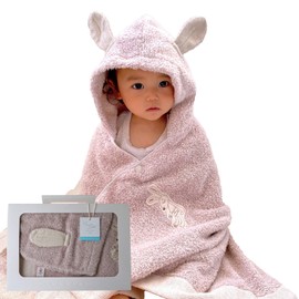 Contex: Shouette Gift Boxed (459490-90) Hooded Bath Towel, Imabari Towel Brand Certified (Pink), Baby Ket, Kids Towel, Swimming Towel, Pool Towel, Swaddling, Baby Shower, Baby Gift (Shuette Pink)