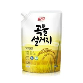 Aekyung Trio Grain Dish Soap with Rice Bran 1.2L Refill 2ea