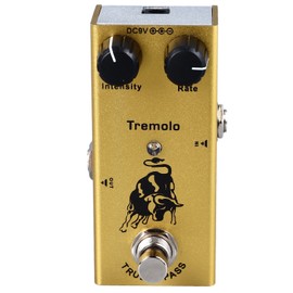 Electric Guitar Effect Pedal Single Type Accurate Adjustment Aluminum Alloy Portable Mini Effect Pedal Tremolo(09)