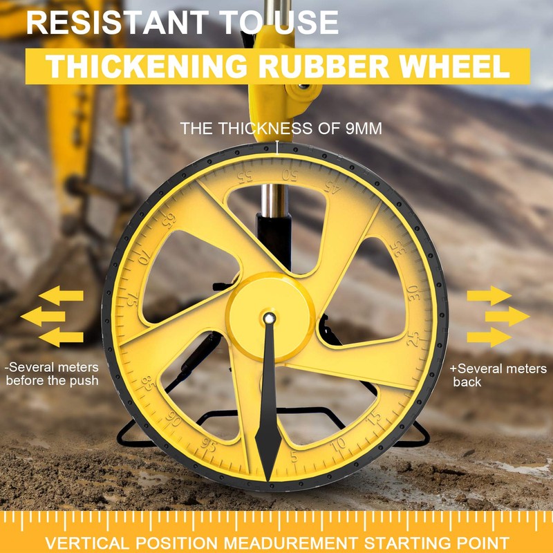 Zozen Measuring Wheel Digital Display, Foldable Feet/Meter Digital Measuring Wheel