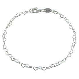 Designer Inspirations Boutique 9.5 Inch Chain of Continuous Small Open Hearts Sterling Silver Anklet/Ankle Bracelet/Ankle Chain - 9.5" Inch / 24 cm - Anklets for Women