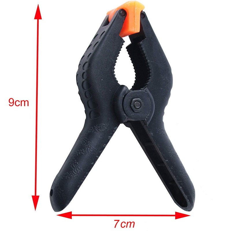 4 Pcs 3" 7.6cm Plastic Spring Clamps Extra Strength and