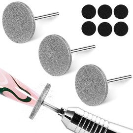 Jeffdad 3 Stück Nagelfräser Bits, Professioneller Nagelfräser Bits Electric Foot File Hard Skin Remover Entfernen Gel Acryl Nagelhaut Hartmetall Schleifer Fräser Elektrische Nagelfeile Gel Polier