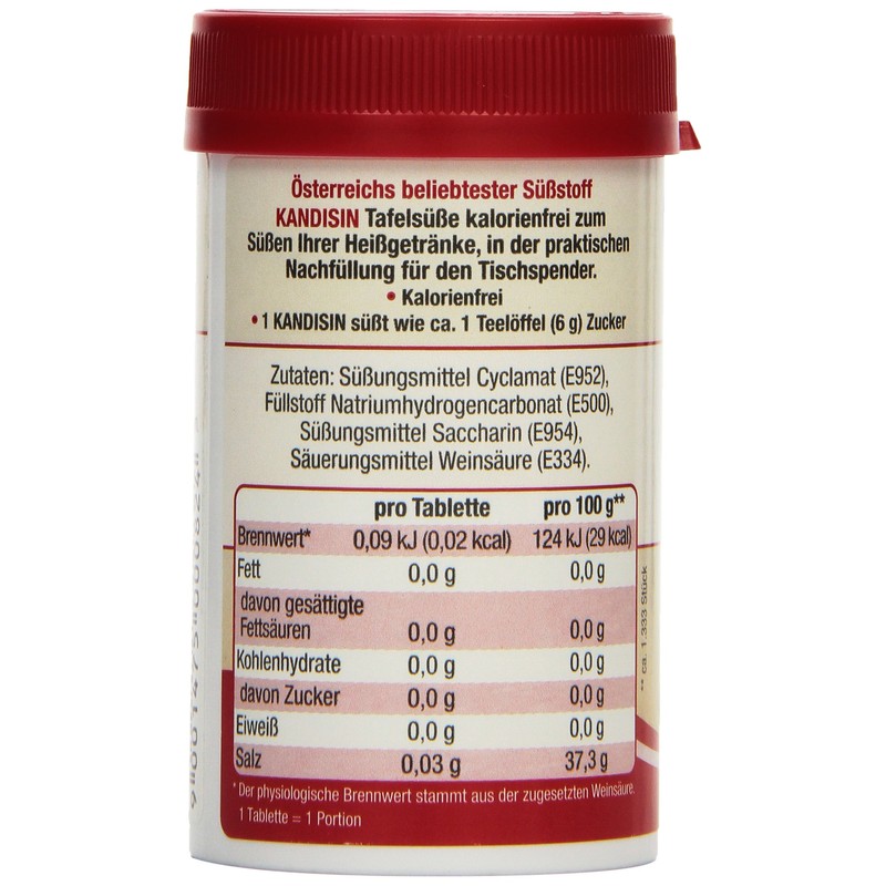 Kandisin Refill Pack 1200 Tablets Pack of 3 x 90