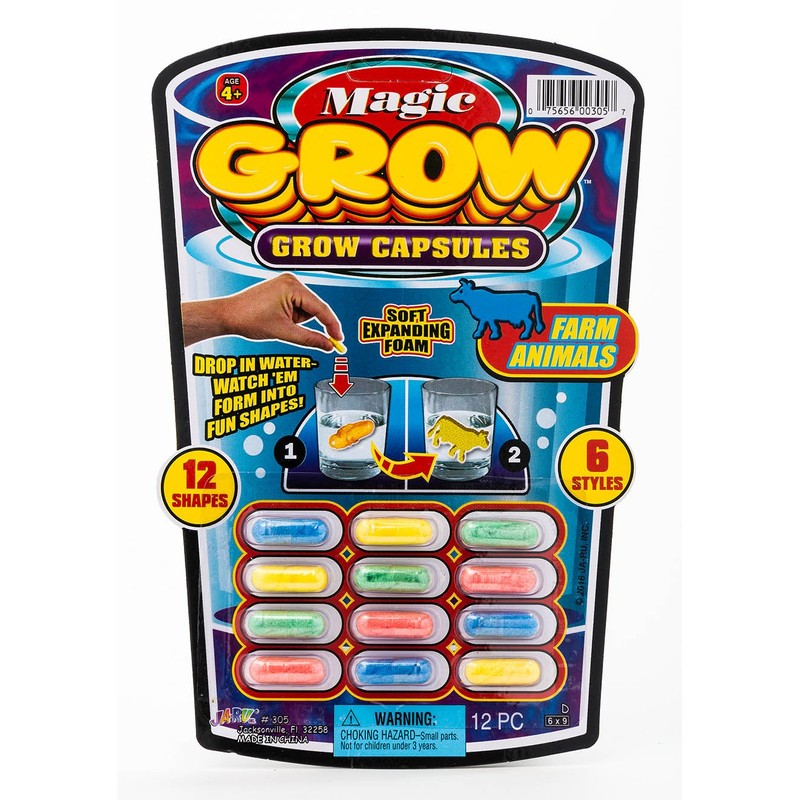 Magic Grow Capsules by JA-RU. (12 Capsules / Assorted Style)