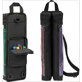 Card Game Playmat Tube Bag for 2 Mats, Dice Holder & Support Panel