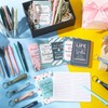PerKoop 48 Pcs Inspirational Gifts Bulk Motivational Notepads Ballpoint Pens