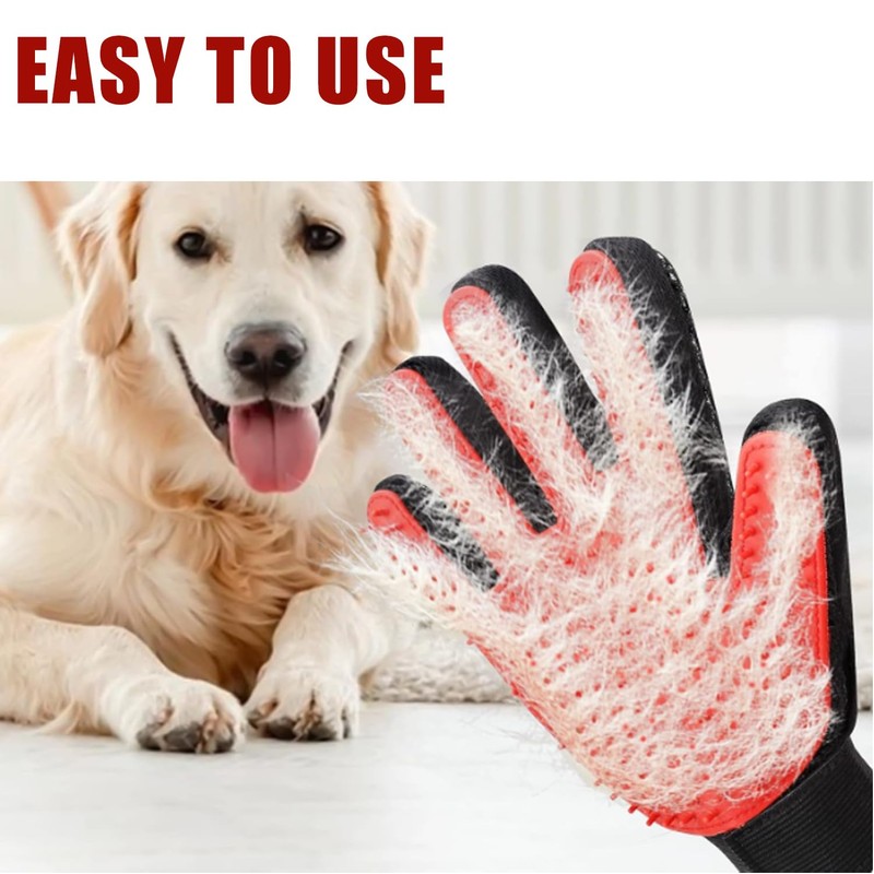 2 Pcs Cat & Dog Grooming Glove - Efficient Pet