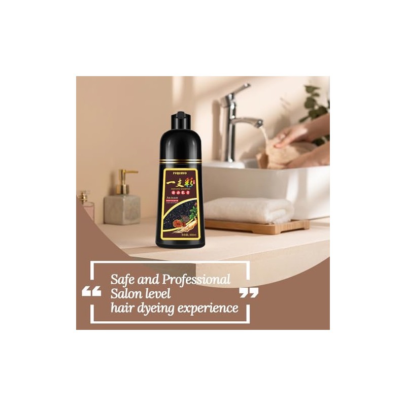 Champú para teñir el cabello 3 en 1 A diferencia