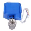 Motorized Ball Valve Stainless Steel Straight Through Mini Hydraulic Fitting