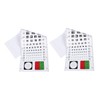 ULTECHNOVO 2pcs Visual Eye Test Chart Wall Hanging Easy to