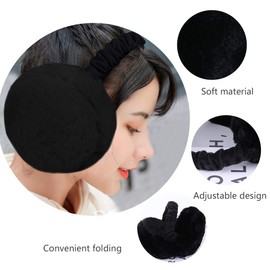Ear Muffs Women - 1/2 Piece Winter Earmuffs Adjustable Faux Fur Ear Warmer Soft Warm Windproof Plush Earmuffs Foldable For Men/Girl Thanksgiving