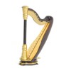 Sunrise Sound House Miniature Musical Instrument Harp, 5.9 inches (15