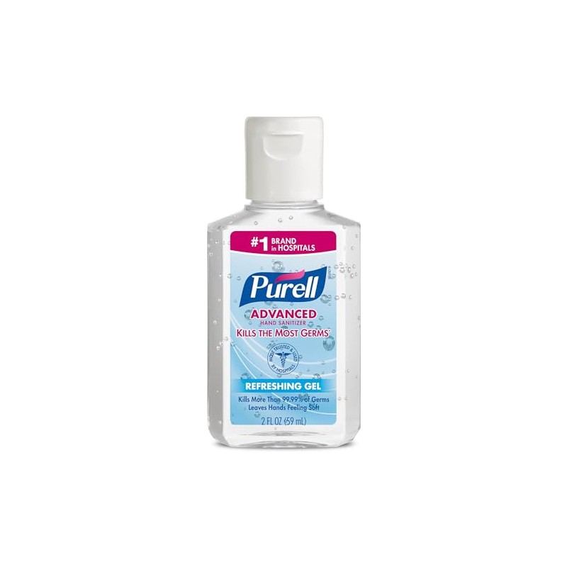 Purell Advanced Hand Sanitizer Refreshing Gel 2 oz (Pack of