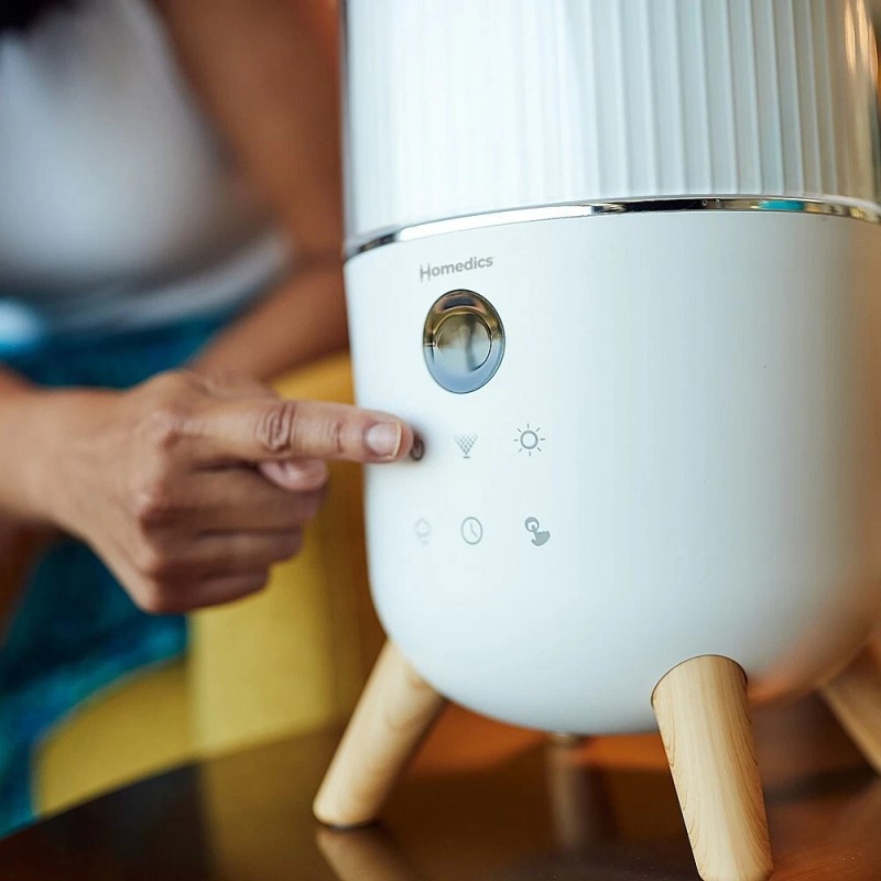 HoMedics Breathe Better Cool Mist Ultrasonic Top-Fill Humidifier w/ Aromatherapy