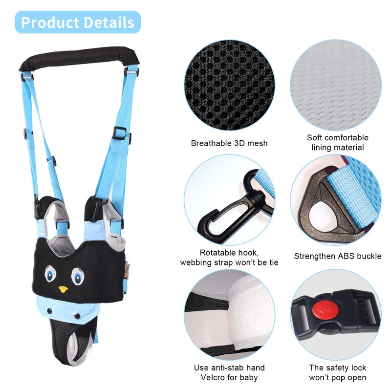 IULONEE Toddler Walking Harness Mesh Baby Walker Helper Assistant Belt