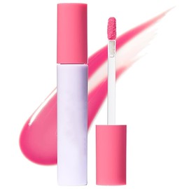 COLOTTE Lips Staining Lip Oil, Lips Staining Long-Lasting Waterproof Moisturizing Lip Oil, Dynamic Finish that Goes on Glossy and Leaves a Stain, Non-Sticky Lip Glow Makeup (Guava)
