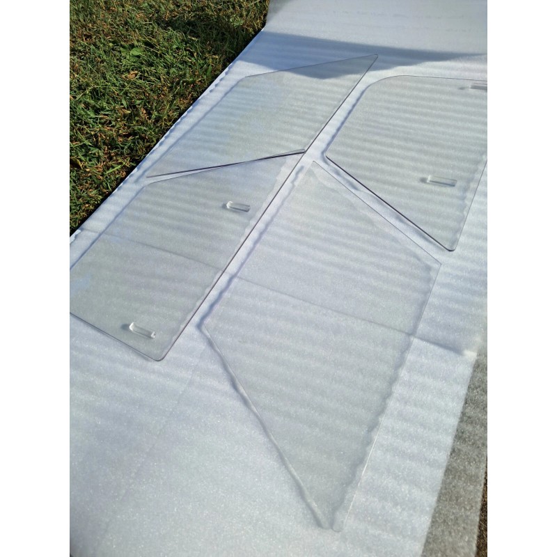 DAXCNC MG MGA NEW SIDE CURTAIN SLIDING WINDOWS SET 1956-1962