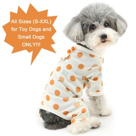 ZUNEA Dog Clothing, Spring and Summer, For Dogs, Romper, Small Dog Clothes, Cute, Polka Dot Pattern, Pajamas, Coveralls, D-Rings, Stylish, Cute, Loungewear, Sleepwear, Soft, Breathable, Pet Dog Wear,