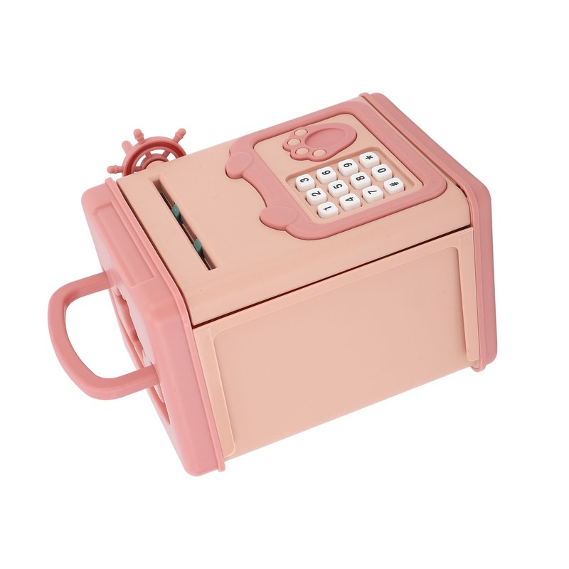 Automatic Money Scroll Bank Cartoon Multifunction 4 Digit Cipher Portable