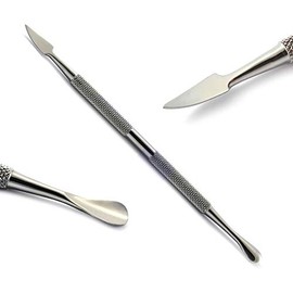 Cuticle Pusher Tool Long Curved Gauge Finger Nail Cleaner Dead Skin Remover Gel Nail Polish Manicure Pedicure