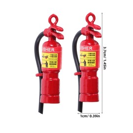 STOBOK Mini Fire Extinguisher Models 1.45In Hanging Pendant Dollhouse Accessories Small Fire Extinguisher Toys for Miniature Landscaping Decor
