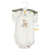 Hudson Baby Unisex Baby Cotton Bodysuits, Forest Deer 3-Pack, 12-18