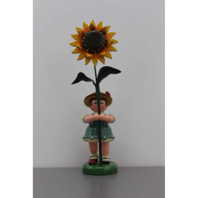 Blumenkind Mädchen mit Sonnenblume